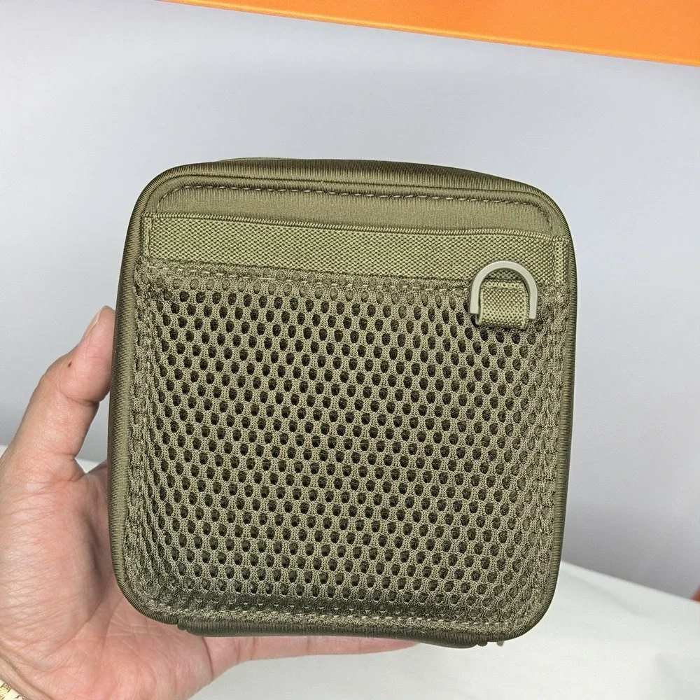 Dagne Dover Hunter Small Toiletry Bag Dark Moss Green Neoprene Travel Pouch